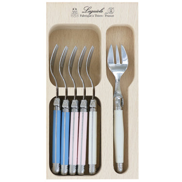 6 Piece Laguiole Debutant Cake Fork Set